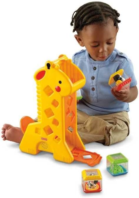 Fisher-Price | Brinquedo para Bebês Girafa com Blocos
