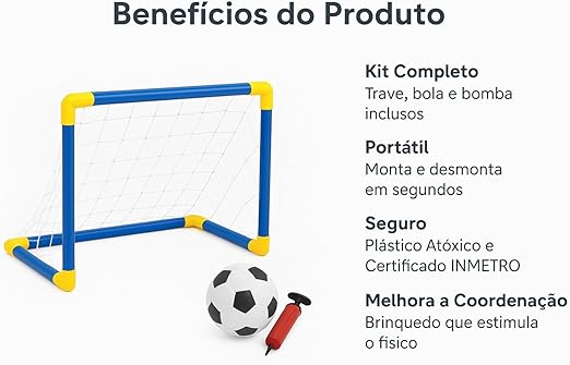 Mini Golzinho - Portátil com Bola e Bomba