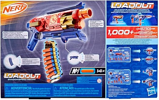 Nerf Loadout Shadowspeed Recon | 14 dardos