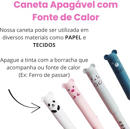 Kit 4 Canetas | Panda Kawaii