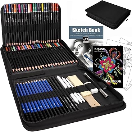 Kit De Desenho Profissional | 96 Peças + Estojo Portátil