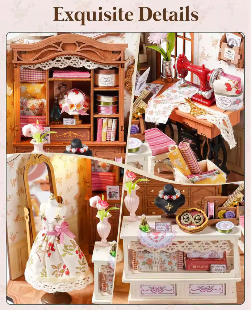 Casa de Bonecas de Costura – “Elsa’s Tailoring”