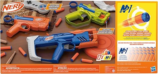 Nerf N Series Kit Triple Action | 3 armas + 12 dardos