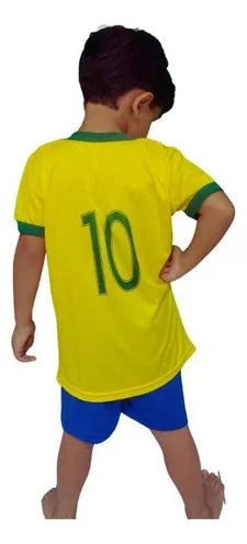 KIT Camisa + Short do Brasil | Torcedor Copa do Mundo