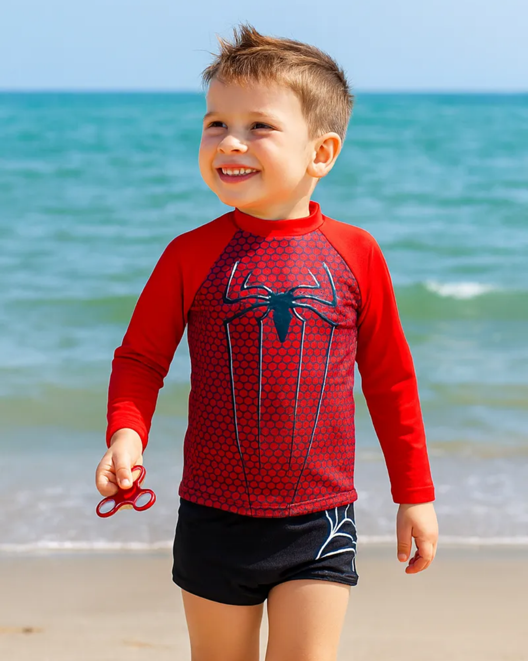Kit Proteção UV | Camisa + Sunga Homem Aranha