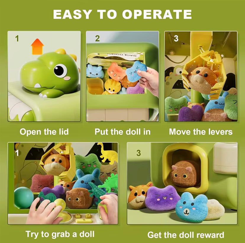 Máquina de Garra Infantil | Dinossauro