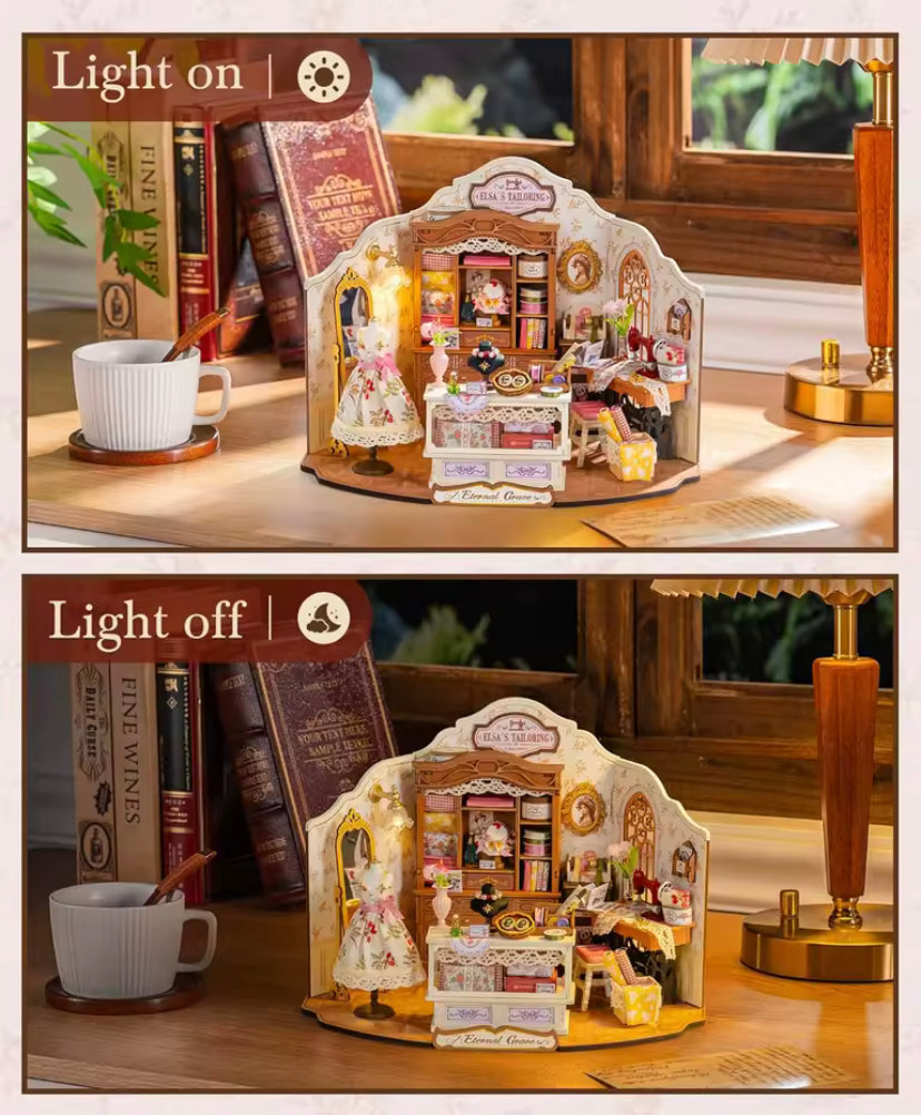 Casa de Bonecas de Costura – “Elsa’s Tailoring”