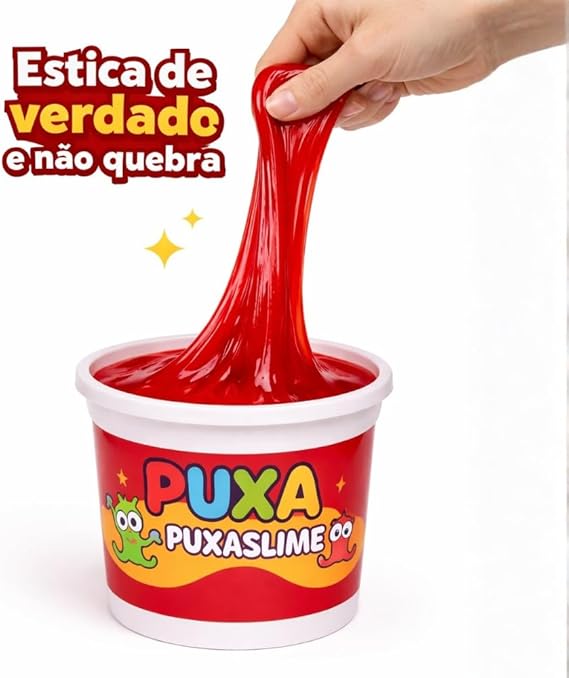 Puxa Slime -  Pote Grande | vermelha