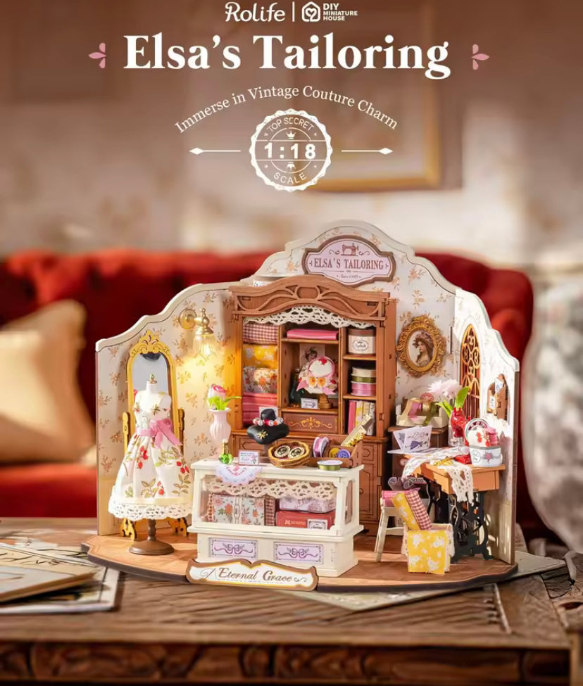 Casa de Bonecas de Costura – “Elsa’s Tailoring”