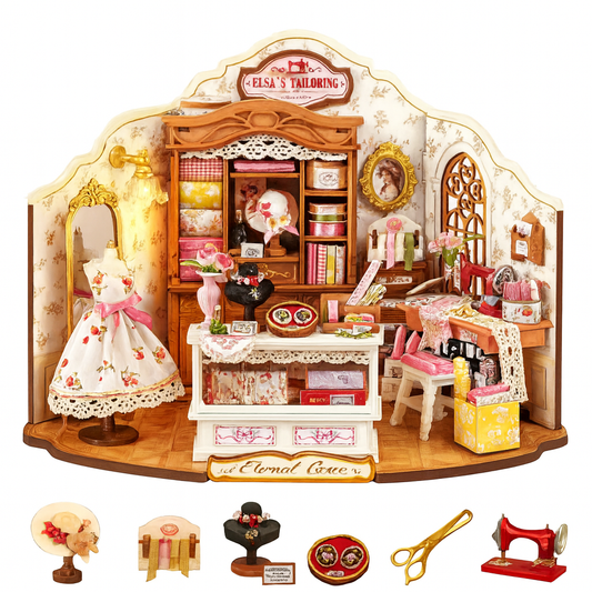 Casa de Bonecas de Costura – “Elsa’s Tailoring”