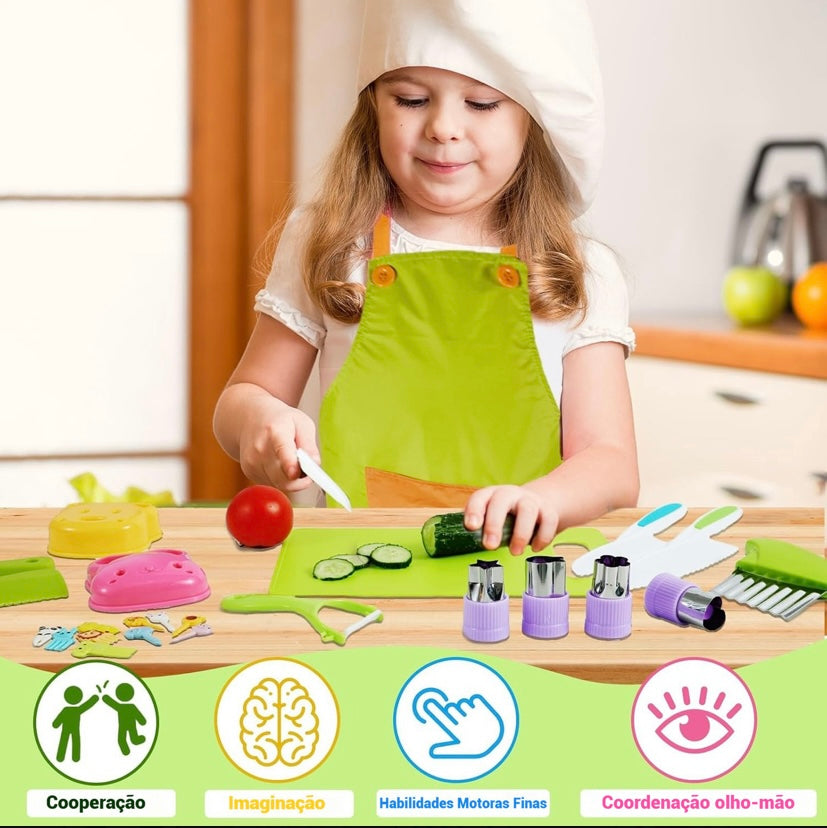 Kit 17 Peças Brinquedos De Cozinha | Montessori